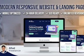 design a modern responsive website or landing page 1