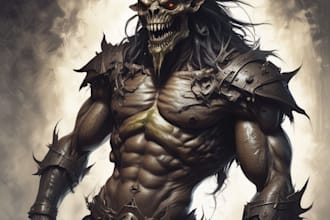 do fantasy acharacter , fantasy, and horror character art