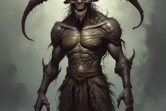 draw horror dark art character creature illustration cover