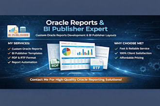 create and customize oracle reports, and bi publisher layouts rtf, XML