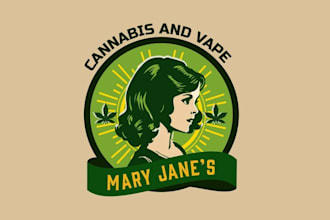 design vape cannabis startup logo