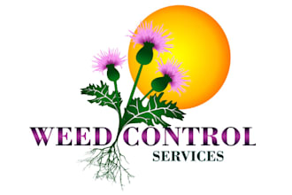 design amazing super weed control logo
