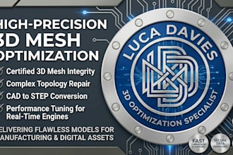 optimize and repair 3d models for precision printing and design