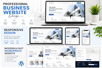 create a responsive business website using wordpress