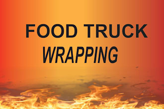 design stylish  food truck wrap and food van wrap