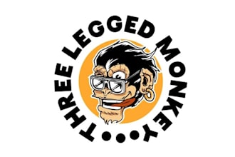 design three legged monkey bar drink logo for you