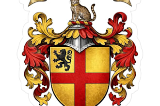design luxury regal heraldic family crest coat of arms logo
