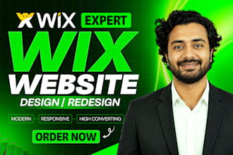 design website or wix online store, wix development as a wix expert redesign