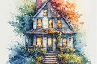 turn your home into watercolor painting