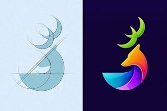 design a minimalist and geometric  logo in 24hrs