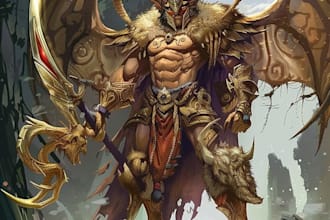 fantasy character art and fantasy character art