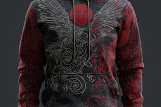 design custom hoodie and streetwear graphics for you