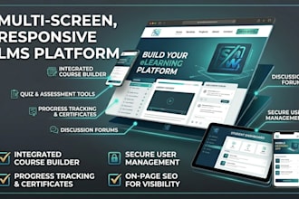 build an online course website lms elearning platform