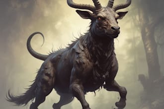draw a horror character and fantasy horror character