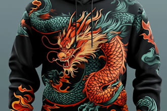 do custom hoodie design or clothing design