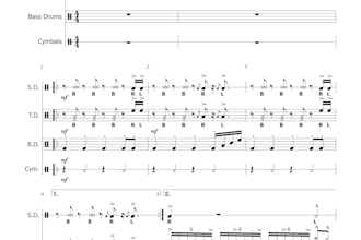 write drumline sheet music for any skill level and occasion