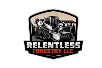 design monogram forestry relentless logo