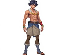 draw semi realistic of your character
