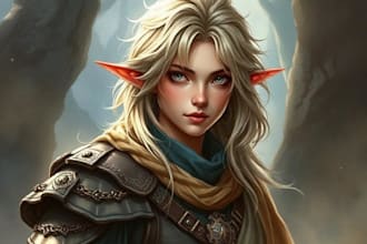 draw your fantasy character, rpg character or portrait