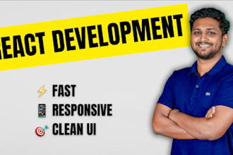 build a modern react web app with clean UI