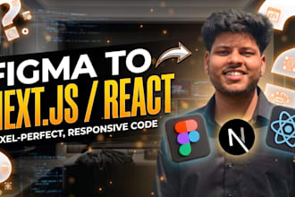 convert figma to react js, figma to next js, responsive web app