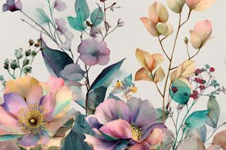 draw hand drawn botanical line art for tattoo, packaging, and floral logo