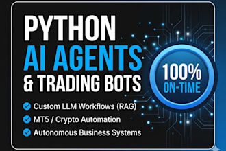 build custom ai agents and autonomous python workflows for your business