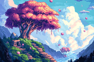 create stunning pixel art backgrounds for you