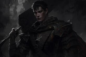 create high quality bespoke dark berserk art