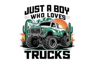 design high quality monster jeep vintage logo with unlimited revision