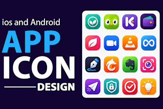 design professional app icons for ios and android