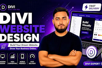 design and customize divi wordpress website with divi theme