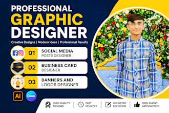 social media post and banner design
