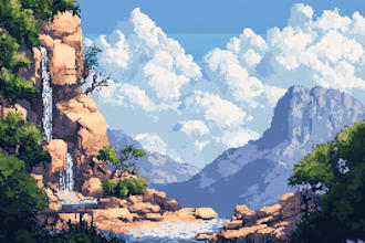 create a custom pixel art background