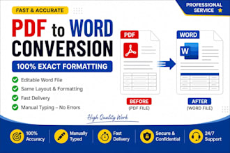 convert pdf to word with exact same formatting