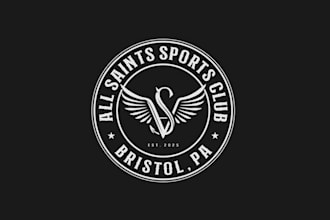 design awesome all saints sports club logo