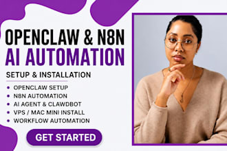 setup openclaw clawdbot ai agent and n8n automation workflow