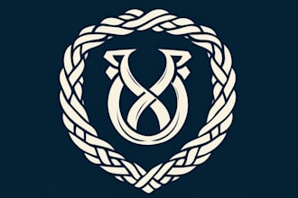 create awesome intertwined logo design with fastest delivery