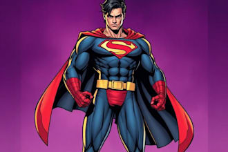 superhero character for comics