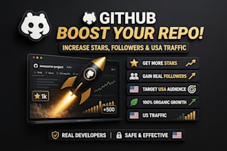 promote your github repo to increase stars, followers and US audience