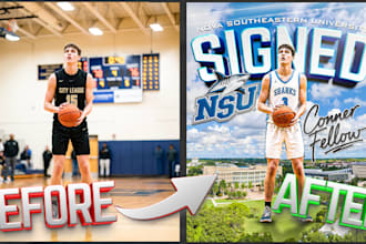 create a quick and affordable commitment or signed graphic