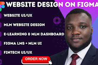 design modern educational lms website, ecommerce website ui ux design in figma
