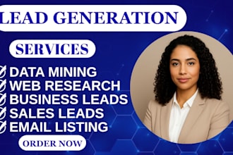 do b2b lead generation, linkedin lead generation and prospect email listing