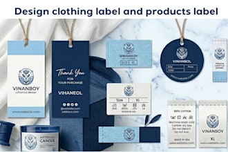 design clothing label, hang tag and brand tag design