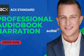 record a deep male voice over for your audiobook