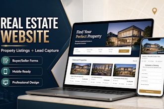 create a real estate website with property listings