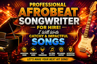 create catchy afrobeat lyrics and melody for your song