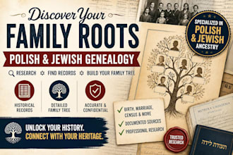 research your polish and jewish genealogy and build your family tree