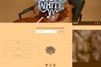 design music website for music artist, dj, podcast website on wix and wordpress