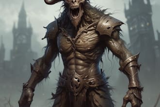 do fantasy acharacter , fantasy, and horror character art